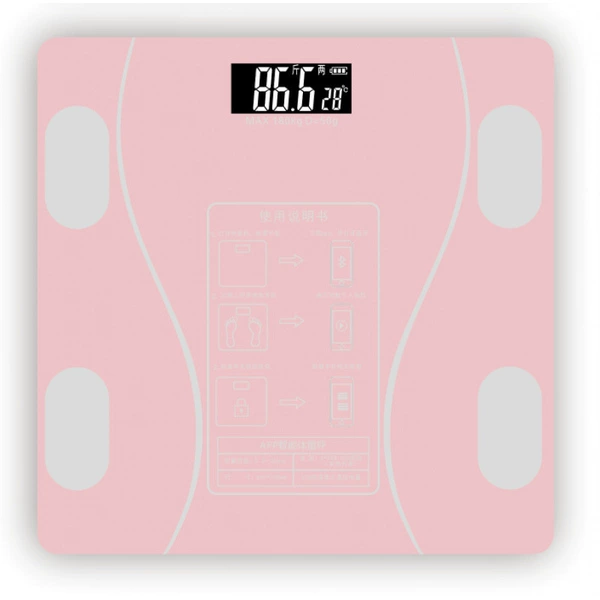 Waistline pink Bluetooth fat scale