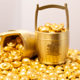 Tiktok Trending Realistic Mini Gold Ingot Solid Gold Small Ingot Solid 1cm One Gram Small Ornament
