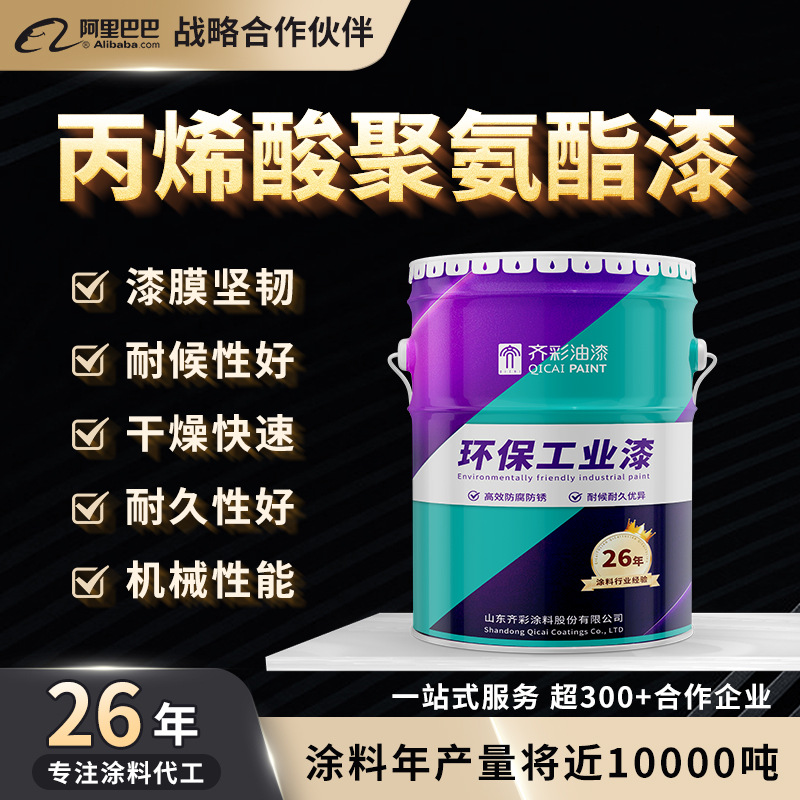 丙烯酸聚氨酯面漆 钢结构桥梁工程铁制品设备 金属防锈漆防腐涂料
