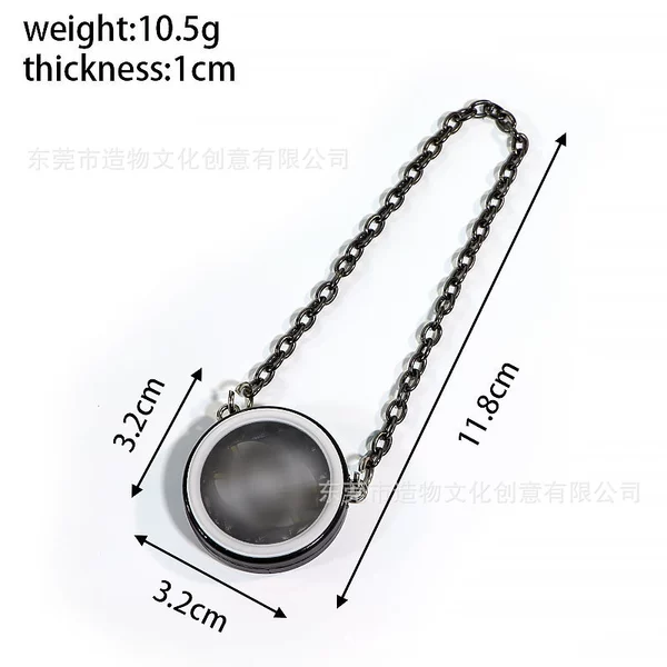 Round sachet [black] 17cm black chain