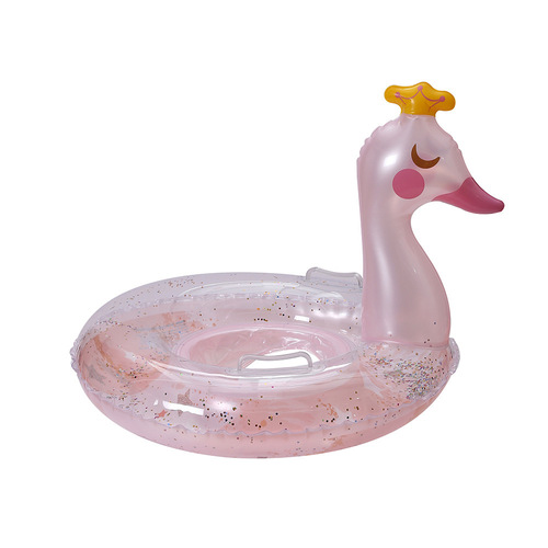 New Animal-Shaped Swim Ring with Handle, Cute PVC Inflatable Thick Life Jacket for Kids