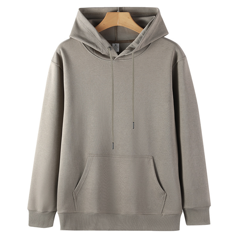 300g suéter con capucha para hombre pesado, suéter con capucha de otoño e invierno, suéter de manga larga de algodón, camisa de manga larga, chaqueta de tendencia