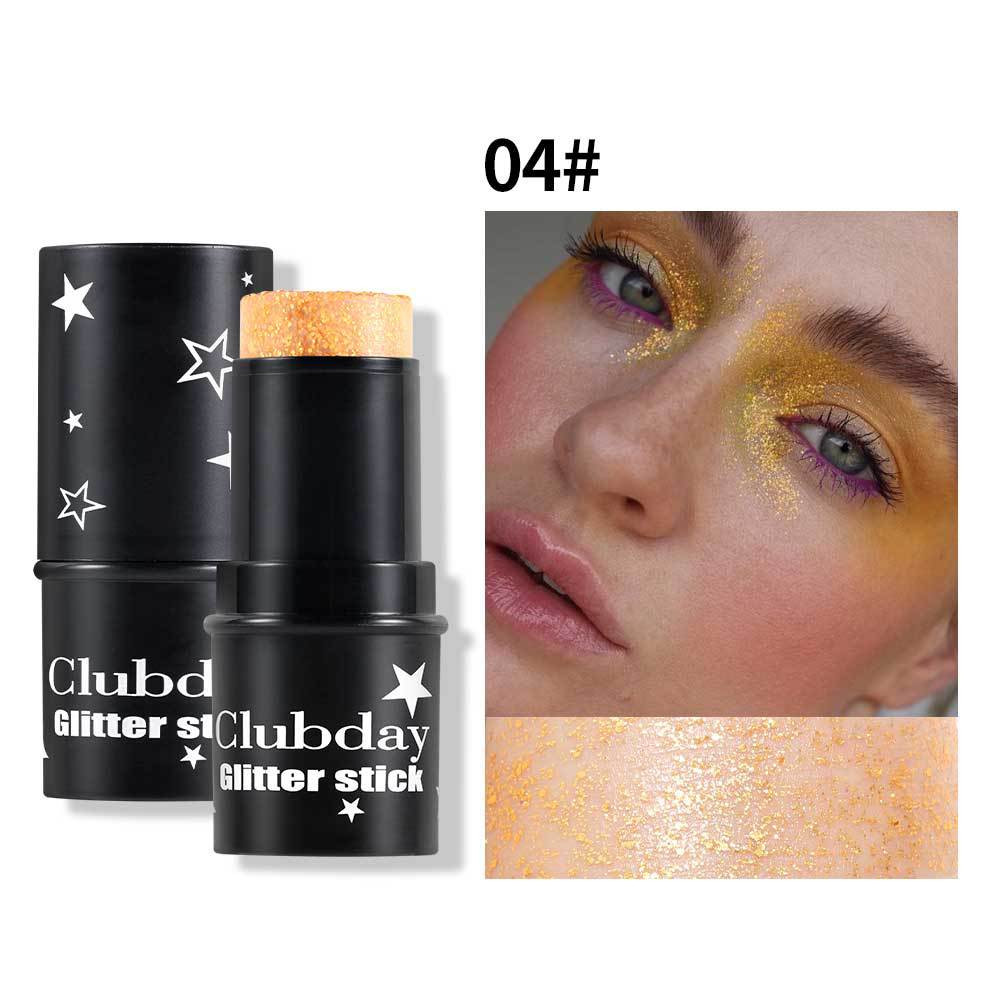 Clubday estilo caliente maquillaje facial lentejuelas sombra de ojos palo Symphony maquillaje de escenario cuerpo flash todo en uno multiusos al por mayor