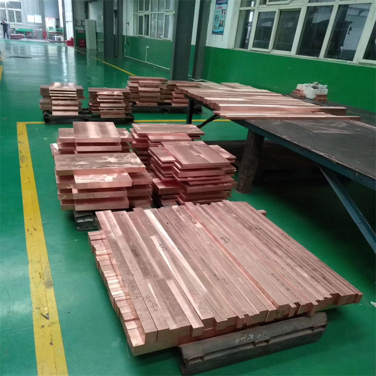 T2紫铜排 公差标准红铜排 挂锡铜排 防氧化导电铜条 现货销售