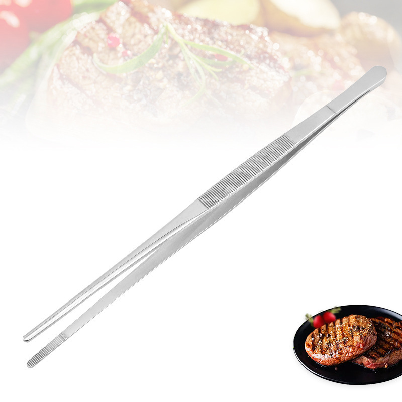 Stainless steel barbecue clip outdoor BBQ tools Korean multi-function barbecue clip creative steak food clip