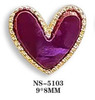 Metal accessory for manicure, jewelry, nail stickers heart-shaped, decorations, tape