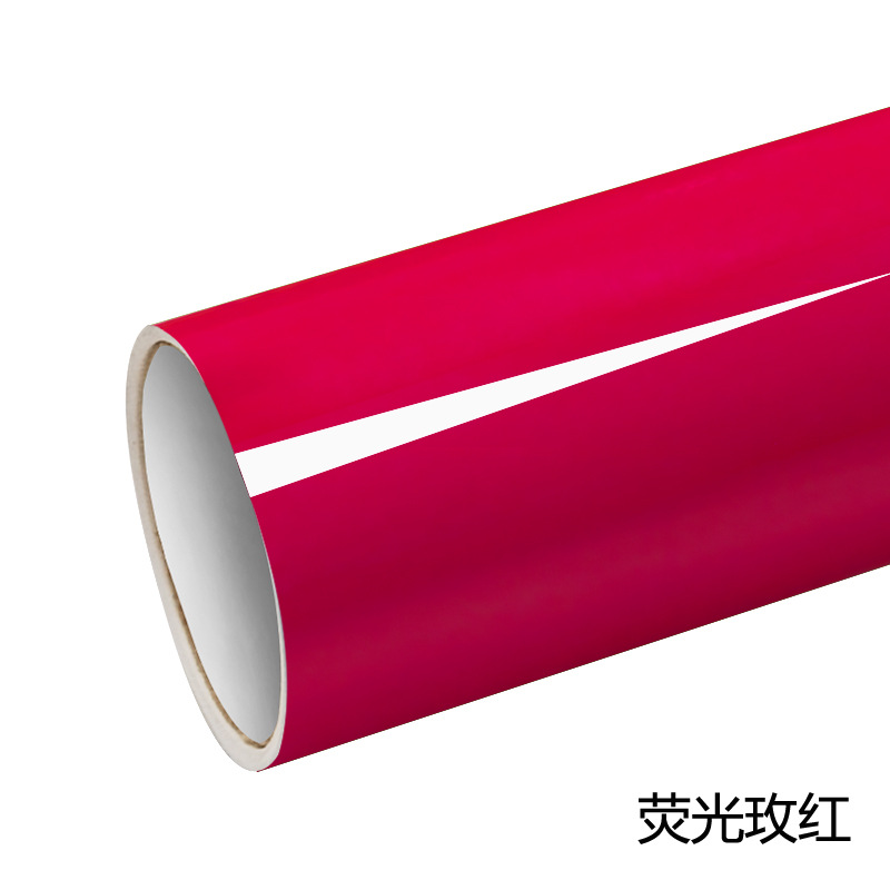 Película fluorescente Xinlang, adhesivo instantáneo para decoración de carrocería de coche, película con letras decorativas, adhesivo fluorescente autoadhesivo.