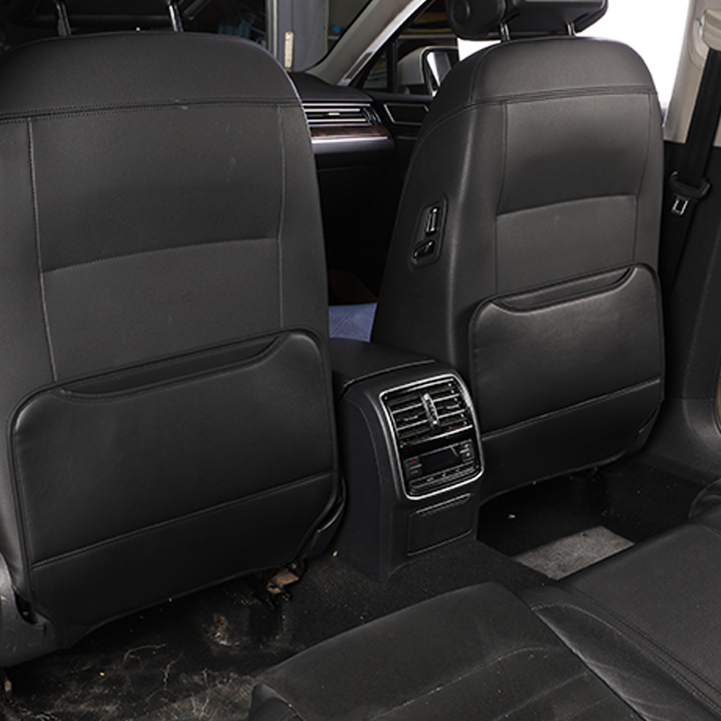 Car seat back anti-kick pad, universal rear seat anti-kick pad, child protection pad, storage bag, car anti-kick pad