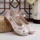 Autumn New National Style Embroidered Shoes Women's Thick Heel Hanfu Shoes Women's New Chinese Style Antique Soft Bottom Cloth Shoes Casual All-match