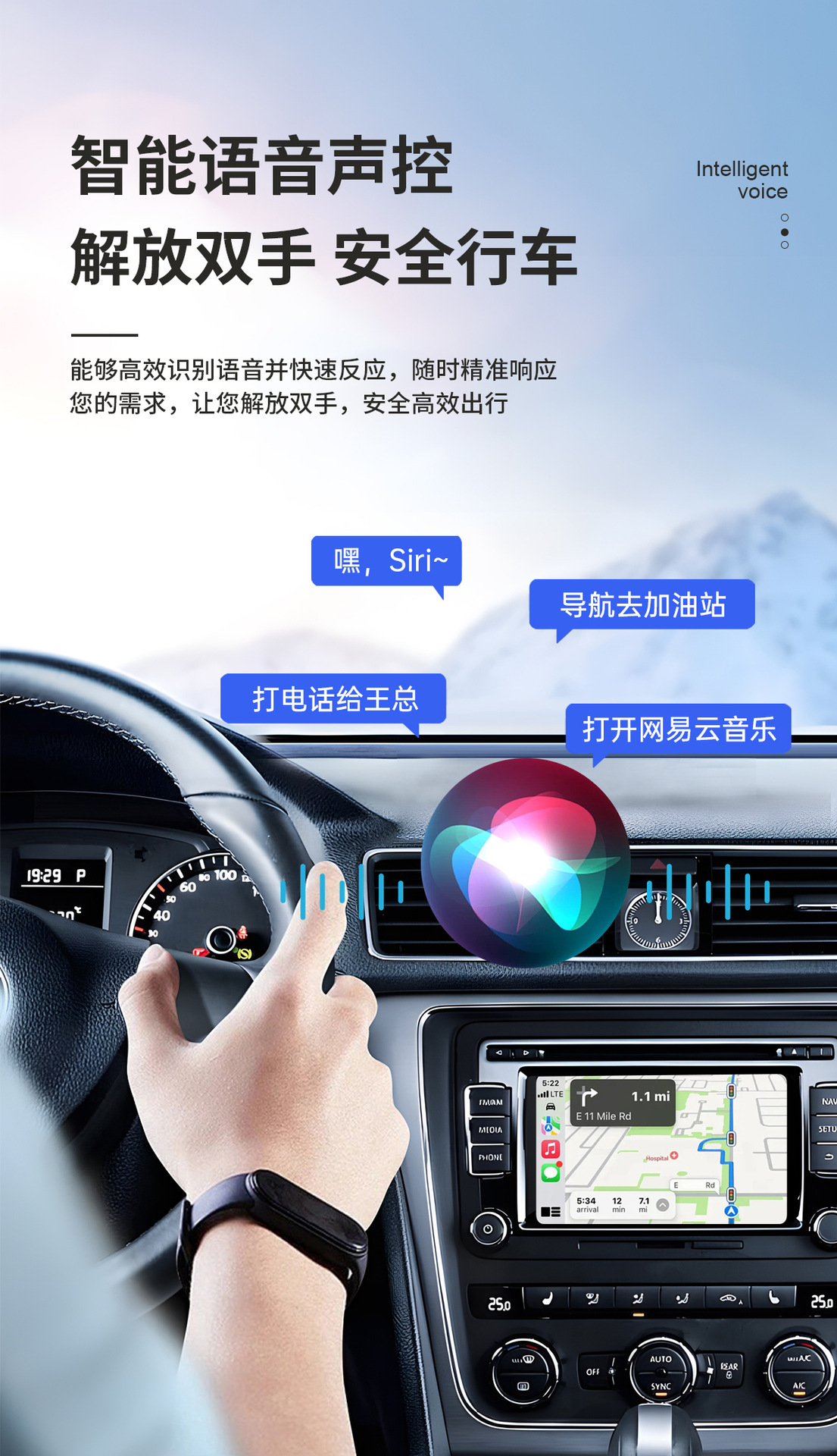 Wireless CarPlay module Android auto car machine navigation CarPlayI audio and video wholesale car