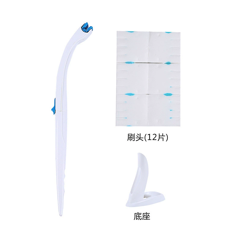 Disposable toilet, brush, changeable set