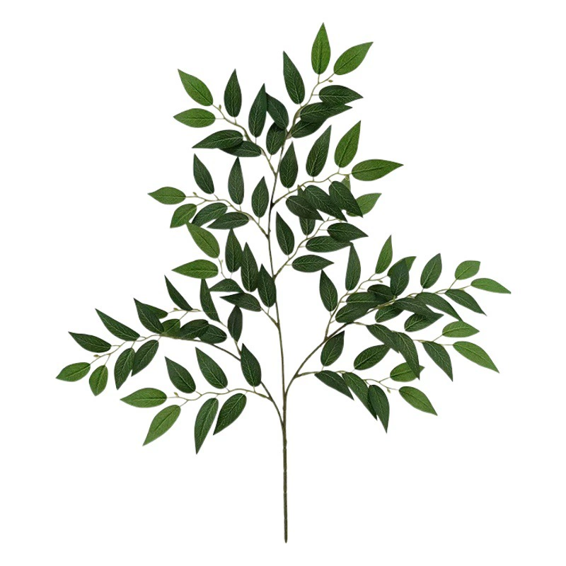 Искусственные ветки эвкалипта, отдельные ветки листьев зизифуса и декоративные растения для украшения интерьера и экстерьера.