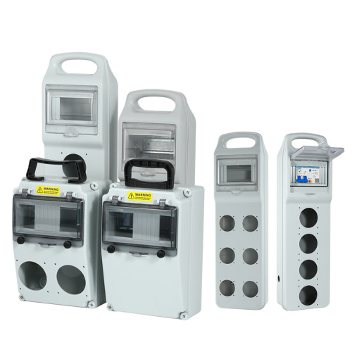 Construction site mobile electrical box portable temporary switching power supply box second and third level industrial socket box outdoor waterproof empty box
