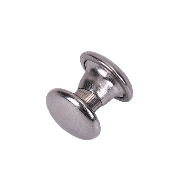 Botón superior de jeans con remaches para mujer y mujer planos de metal Botón de bloqueo decorativo a prueba de hierro Hebilla de tapa redonda