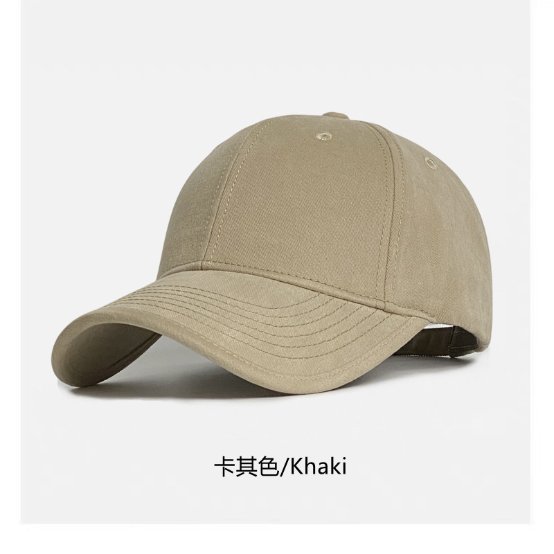 Khaki high quality unlabeled baseball cap
