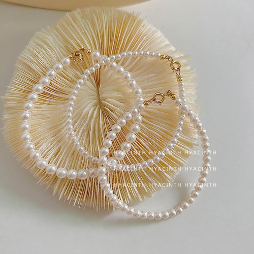 Zhengyuan imitation Shijia glass pearl bracelet, simple and versatile, fever same style internet celebrity bracelet, sweet French bracelet