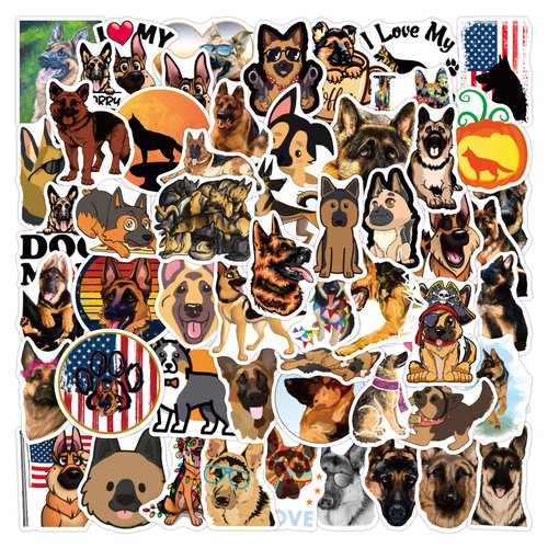800 Pieces of Corgi, German Shepherd, Chihuahua, Dachshund, and Husky Cartoon Sticker Pack for Children - Wholesale