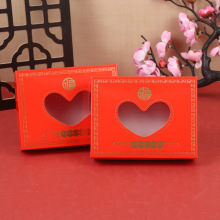 现货天地盖可视内裤包装盒红色包装盒男女通用内裤袜子围巾包装盒