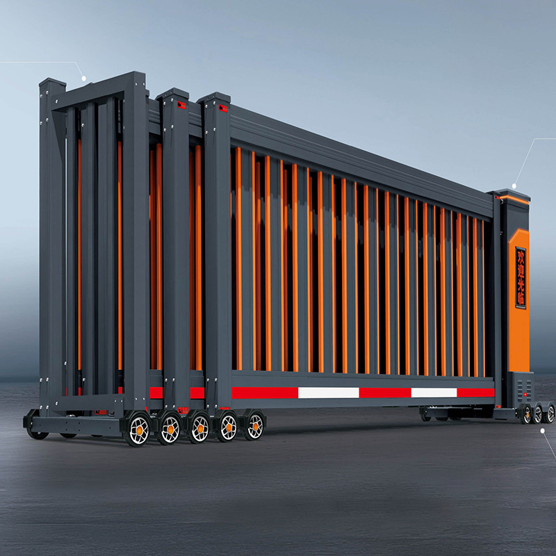 Aluminum Alloy Electric Telescopic Doors, Segmented Sliding Doors, Linear Doors, Factory Automatic Sliding Doors, Industrial Doors