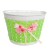 Children's carriage woven basket-green