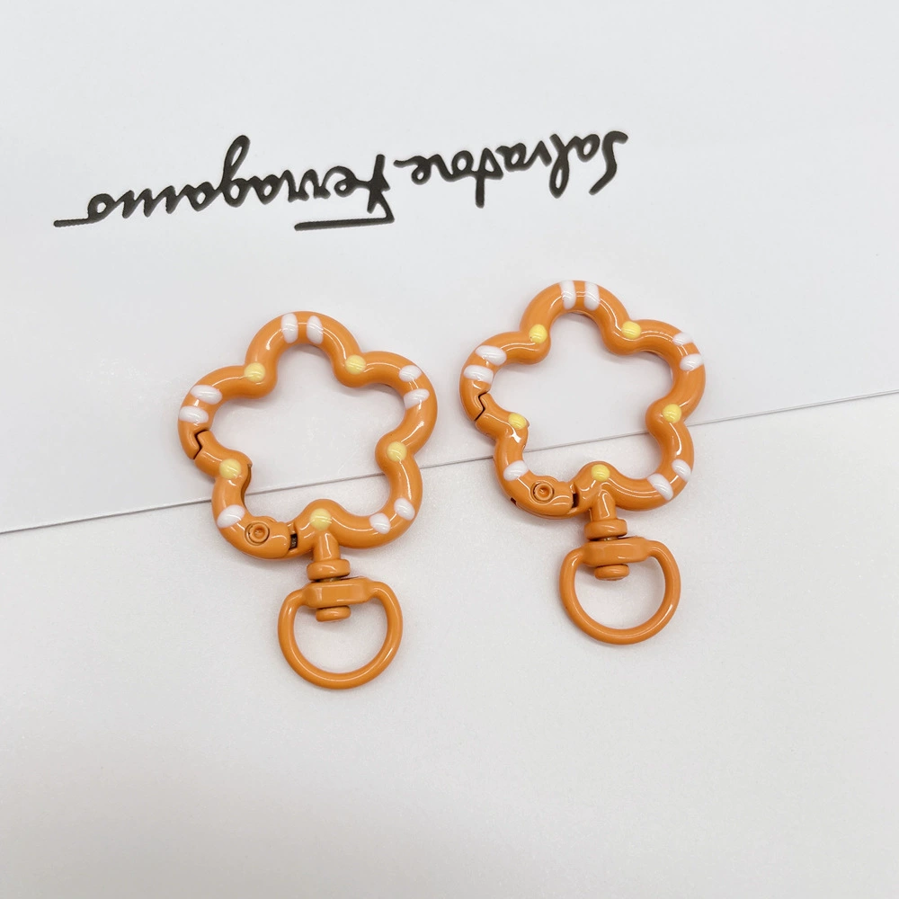 Universal keychain flower-shaped, accessories, flowered, DIY