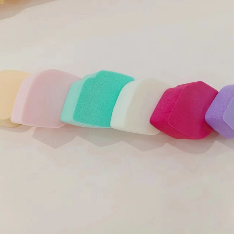 宝拉新款唇形乳胶粉扑干湿两用粉扑颜色齐全量大从优影楼专用批发|undefined