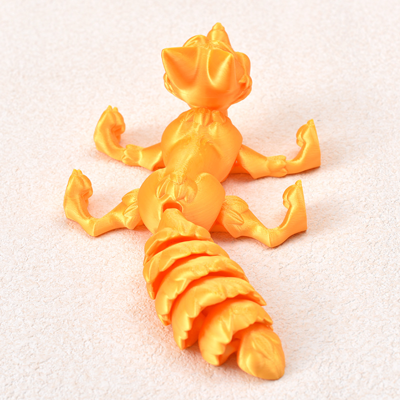 Ventas transfronterizas de juguetes de impresión 3D, animales de impresión 3D, adornos creativos, juguetes de dragón