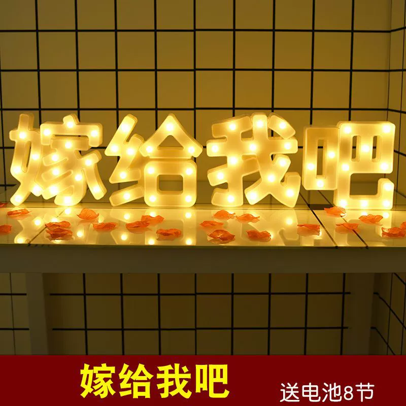 Светодиодная лампа-буква Happy birthday светящиеся буквы на открытке сюрприз признание предложение оформление творческая сцена украшение для помещений