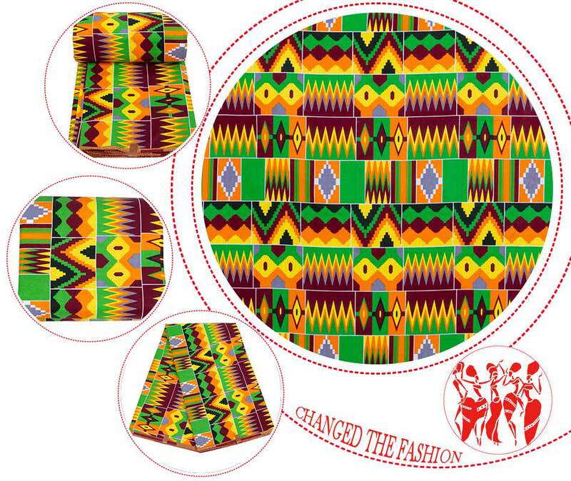 African Kente printed cotton cotton fabric woven batik fabric manufacturers spot a generation of hair