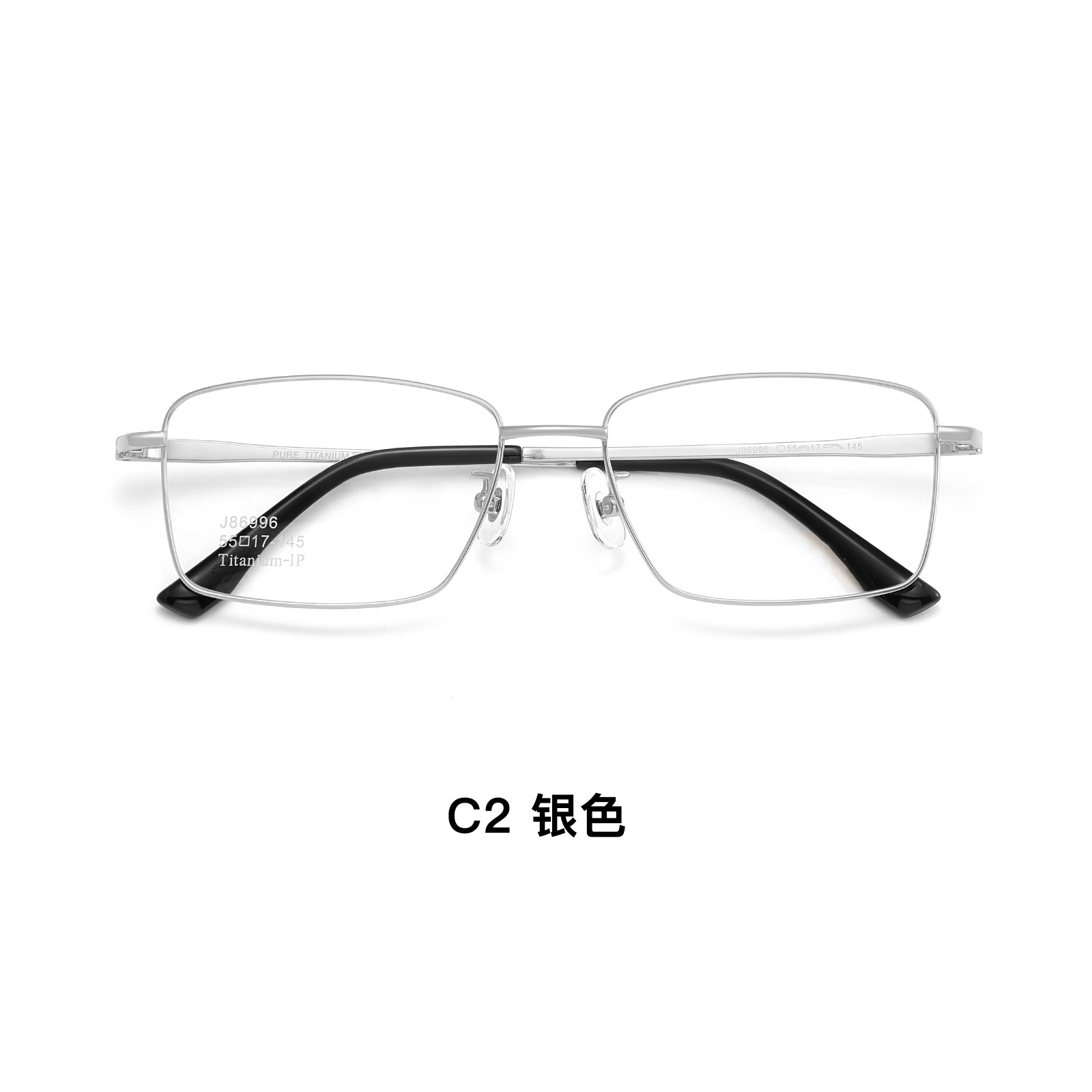 Los marcos de gafas de titanio puro para hombres de alto nivel de negocios ocio de gran marco IP chapado al vacío resistente al sudor anti-corrosión Danyang gafas al por mayor