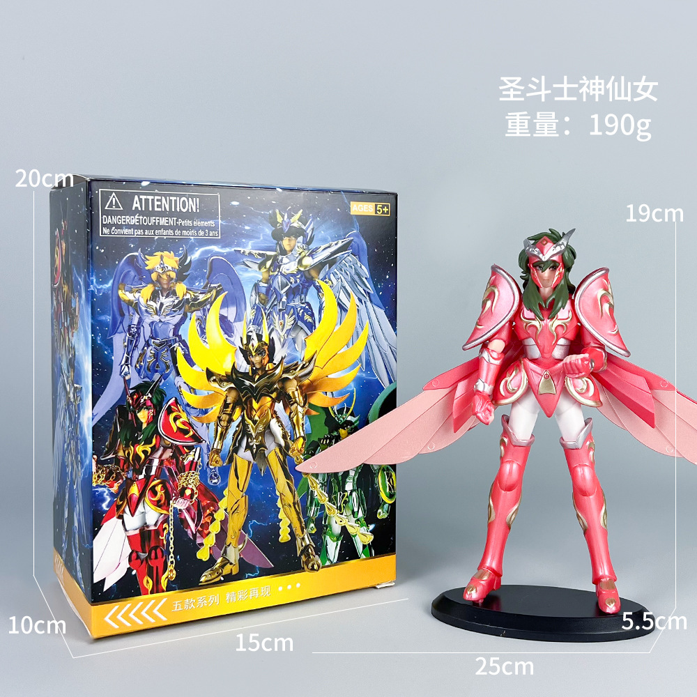 Anime Fighter sagrado Seiya White Bird Phoenix Tianlong Tianma Fairy Modelo de decoración de escritorio Periférico al por mayor