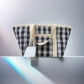 Black and white plaid