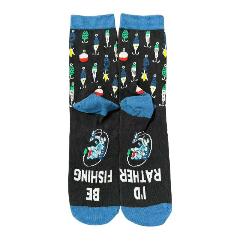 European and American Cross-Border New Fishing-Themed Trendy High-Tube Socks for Men, Novelty Fashion Trends, Cross-Border Foreign Trade Amazon Socks European and American Cross-Border New Fishing-Themed Trendy High-Tube Socks for Men, Novelty Fashion Trends, Cross-Border Foreign Trade Amazon Socks