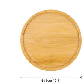 跨境茶杯垫竹制杯垫餐垫花盆跨境圆形长方形异形多尺寸DIY多肉垫