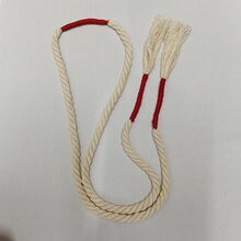 厂家直定胚色5MM*70+5CM棉线流苏穗子手袋手挽绳绕红色线4CM