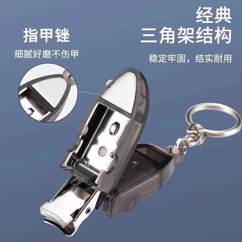 ミニ折りたたみ爪切りステンレス鋼大型ポータブルマニキュアツール爪切りセット爪切り抗スプラッシュ|undefined