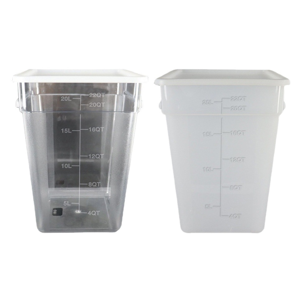 Granos de cocina Cubo de arroz caja de almacenamiento de grado alimenticio hogar a prueba de insectos a prueba de humedad Cubo de almacenamiento de harina Cubo de clasificación transparente