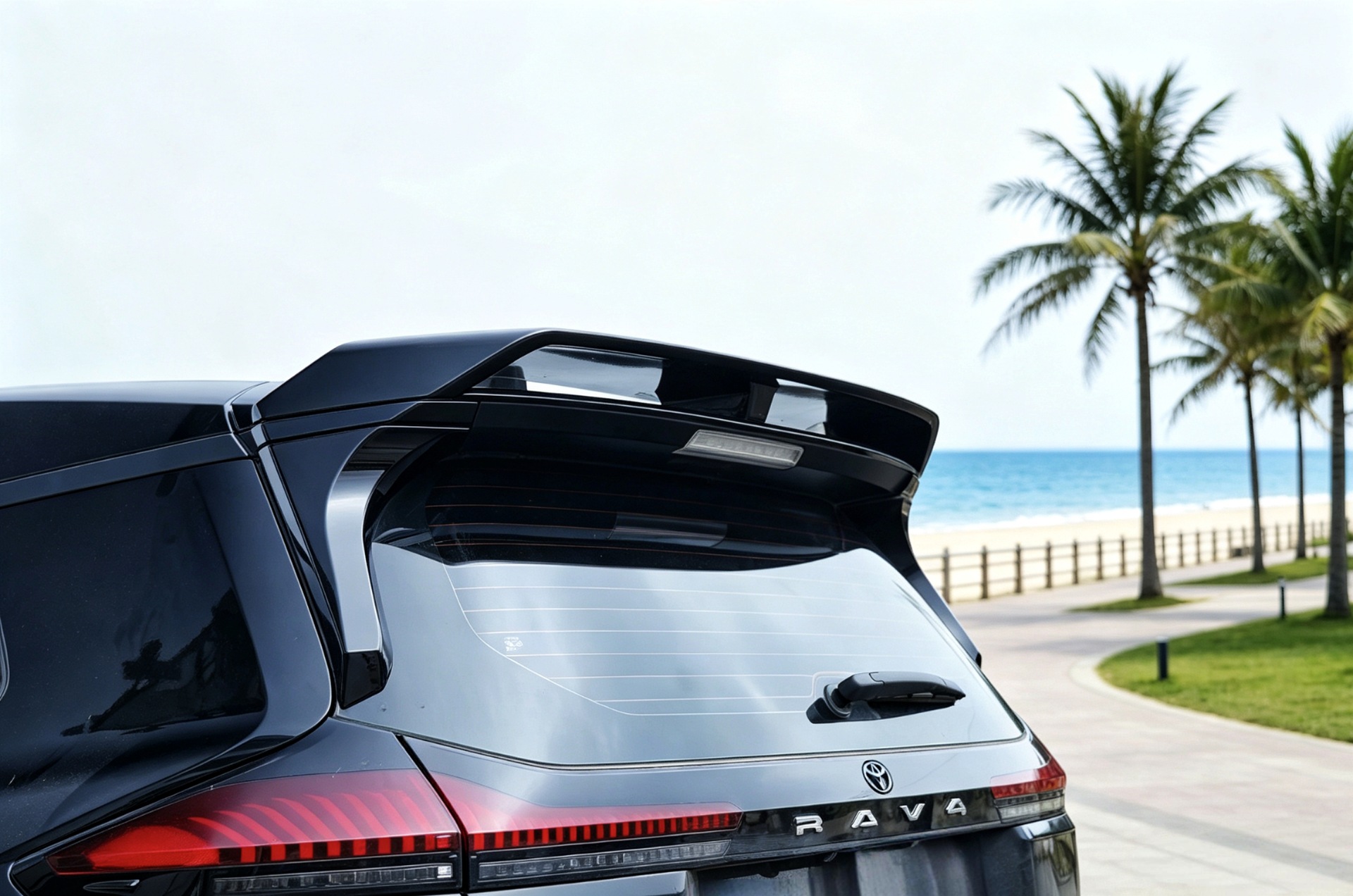 Suitable for 26 Models of Rav4, Rongfang, and Wildlander Modified Front Spoiler, Side Skirts, Rear Bumper, Roof Wing, Rear Diffuser, and Louvered Spoiler