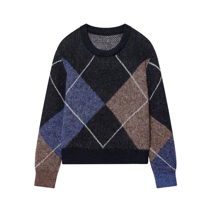 Loose Pullover Sweater with a Stylish Design for Women, Cross-Border Winter Foreign Trade, European and American Style, Unique Design