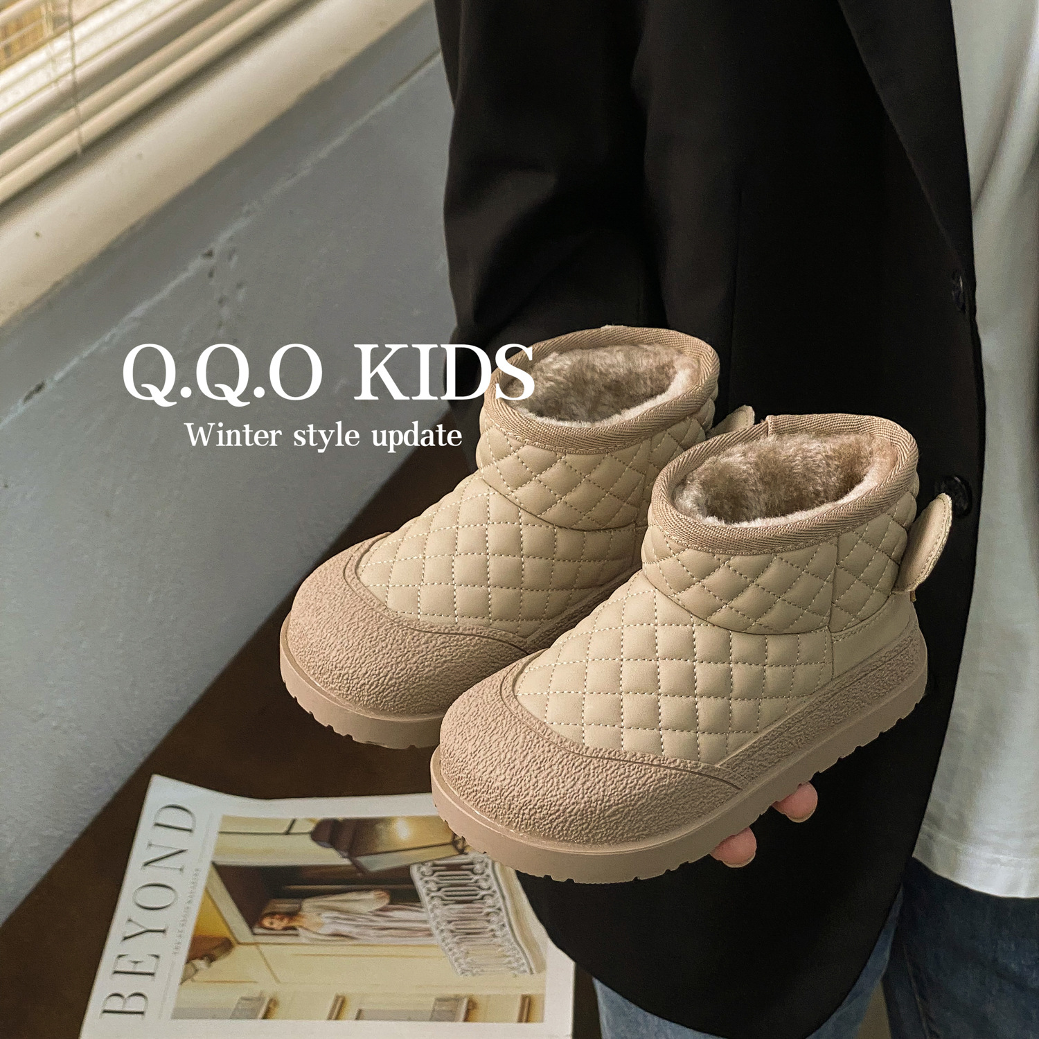 QQO Children's Shoes 2024 Winter New Children's Snow Boots Boys'…
