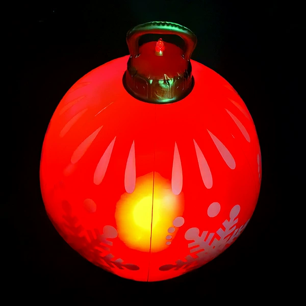 1805 red snowflake (with lights)