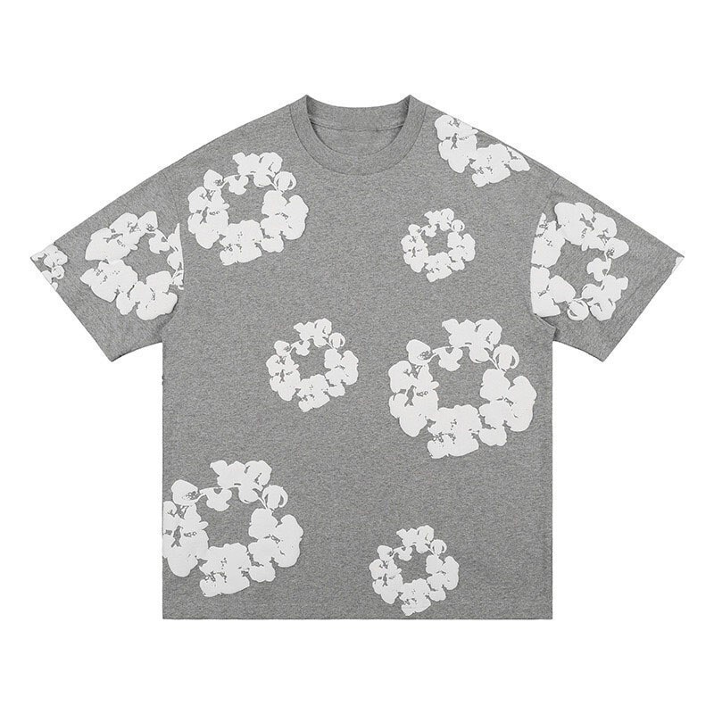 夏のファッショントレンドヘアプリントシリーズルーズTシャツ半袖ヒップホップストリートウェア男性と女性の同じスタイルのカジュアルスーツ|undefined