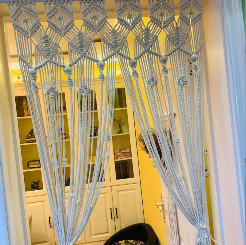 Nordic-style hand-woven door curtain tapestry homestay home ins soft tapestry Bohemia partition curtain foreign trade supply Nordic-style hand-woven door curtain tapestry homestay home ins soft tapestry Bohemia partition curtain foreign trade supply