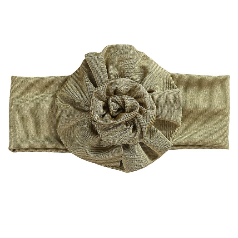 Amazon children's hair accessories European and American handmade three-dimensional flowers high elastic baby headband super soft baby fontanelle