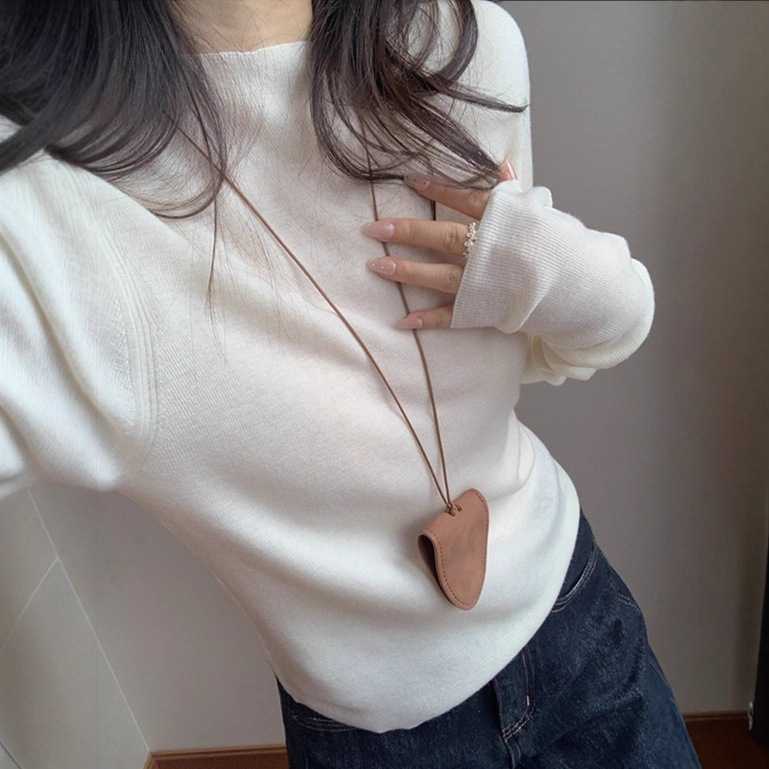 Jinsu Yi Half Turtleneck Wool Long-Sleeved Bottoming Shirt 2025 Winter Korean Style Stretch Pure Color Knitwear Top Trendy Jinsu Yi Half Turtleneck Wool Long-Sleeved Bottoming Shirt 2025 Winter Korean Style Stretch Pure Color Knitwear Top Trendy