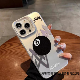 Billiards Black 8 Is Suitable for Apple 15Pro Creative 14Max Mobile Phone Case New 13 Frosted 12/11 Cool X
