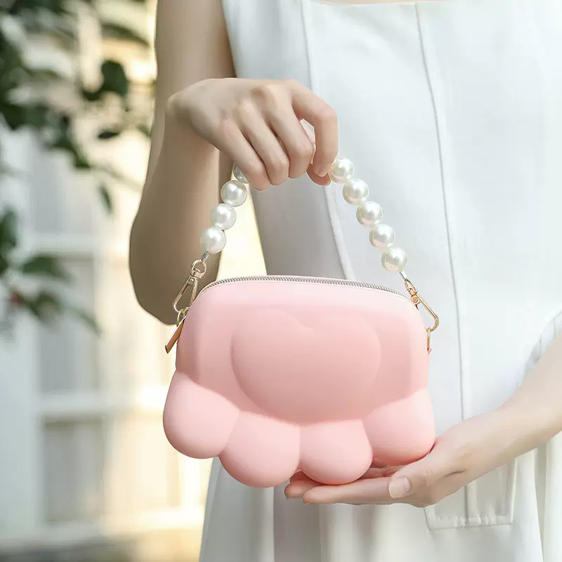 抖音亚马逊爆款创意时尚防水手拎女包流行猫爪斜挎包百搭手提包