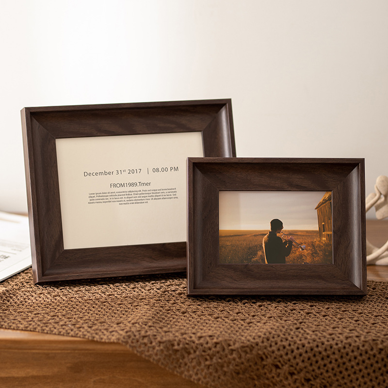 American Photo Frame High-End Empty Frame 78inch 12inch A4 Wall Hanging Retro Accessible Luxury Wedding Dress Printing Photo Plus Table