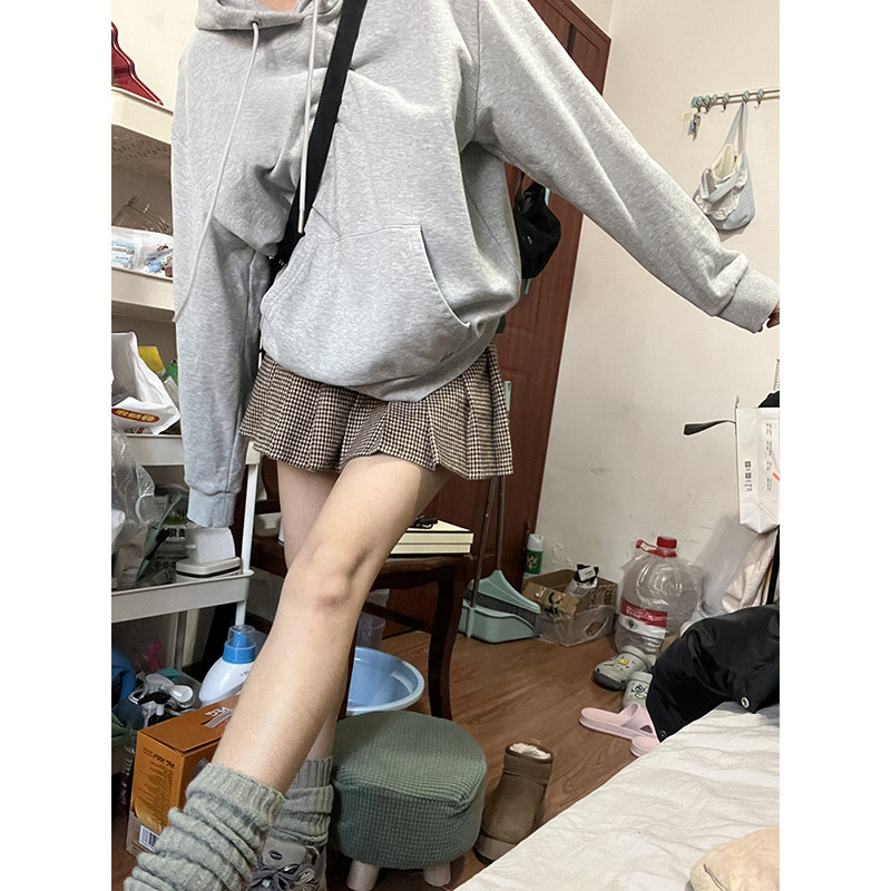 卫衣女秋冬款2025春秋新款连帽重磅秋季正肩宽松即墨小个子女装|undefined