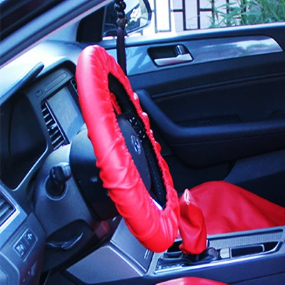 Universal seat cover — Repair Leather Three-Piece Set, Washable Leather